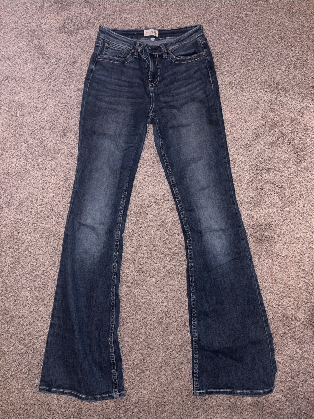 Shyanne Dark Blue Flare Jeans